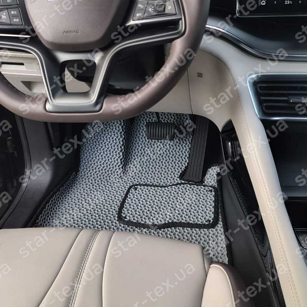 Комплект ковриков в салон на BYD Song Plus (2020 - 2023) EVA/Ромб Черный/Черный 10306-01-21-41 фото 17