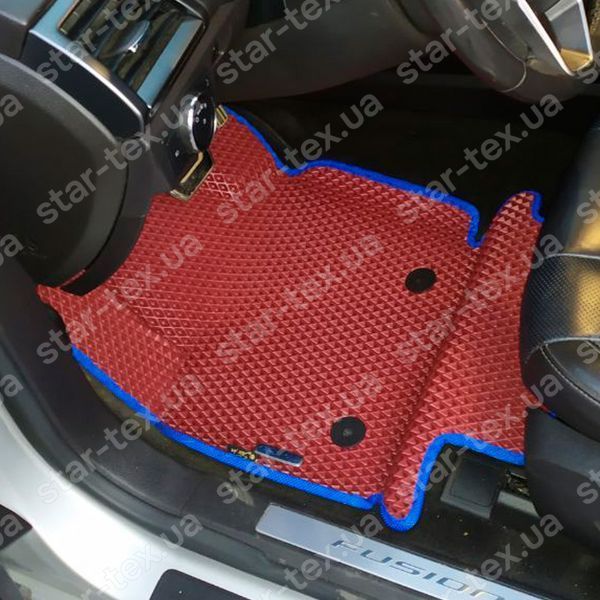 Комплект килимків до салону на Ford Fusion (2016 - 2020) EVA/Ромб Чорний/Чорний 13522-01-21-41 зображення 12