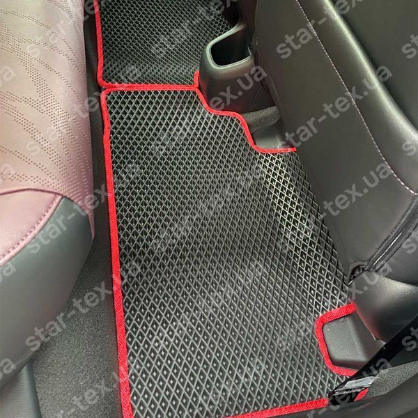 Комплект килимків до салону на Honda XN-V (2019 - ) EVA/Ромб Чорний/Чорний 11007-01-21-41 зображення 6