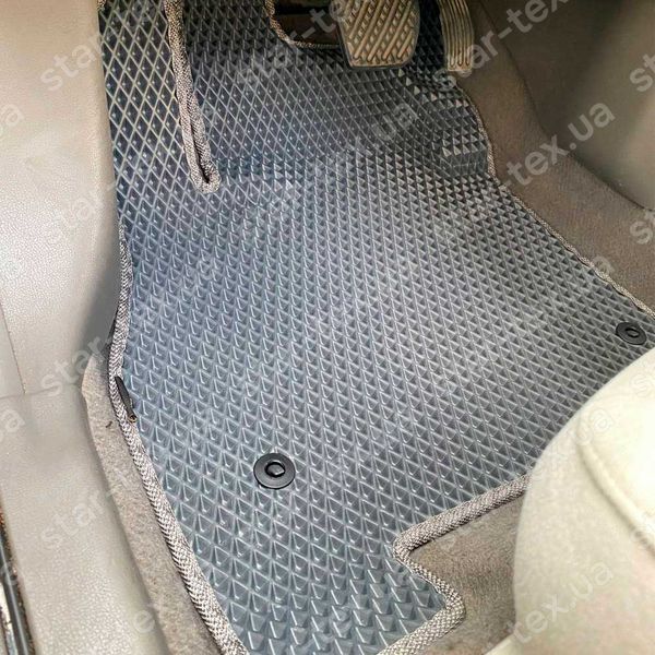 Комплект ковриков в салон на Nissan Leaf I (ZE0) (2010 - 2013) EVA/Ромб Черный/Черный 13876-01-21-41 фото 2
