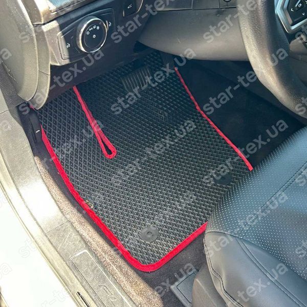 Комплект килимків до салону на Ford Fusion (2016 - 2020) EVA/Ромб Чорний/Чорний 13522-01-21-41 зображення 3