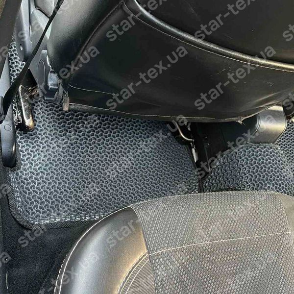 Комплект килимків до салону на Skoda Octavia A4 Tour (1996 - 2010) EVA/Ромб Чорний/Чорний 15754-01-21-41 зображення 12