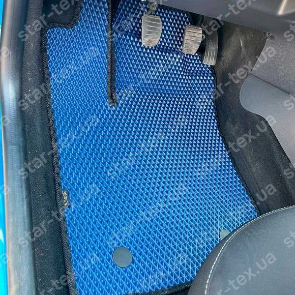 Комплект ковриков в салон на Dacia Sandero Stepway II (2012 - 2020) EVA/Ромб Черный/Черный 16267-01-21-41 фото 2