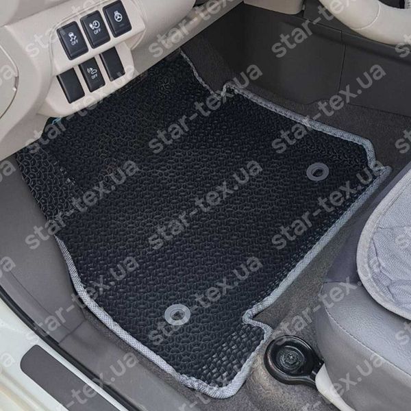 Комплект ковриков в салон на Nissan Leaf I (ZE0) (2010 - 2013) EVA/Ромб Черный/Черный 13876-01-21-41 фото 12
