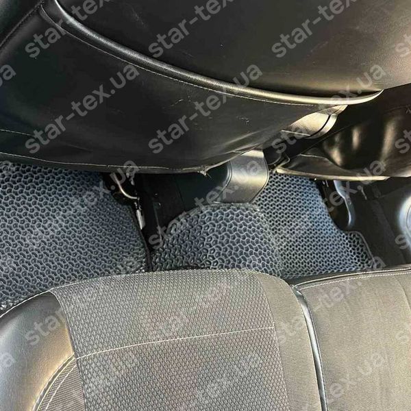Комплект килимків до салону на Skoda Octavia A4 Tour (1996 - 2010) EVA/Ромб Чорний/Чорний 15754-01-21-41 зображення 13