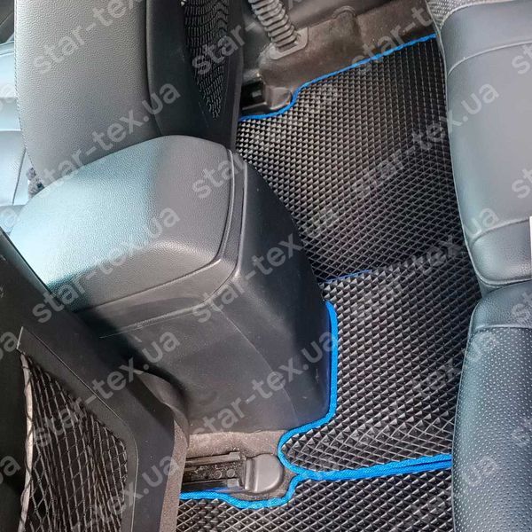 Комплект килимків EVA/Ромб до салону на Hyundai Elantra V (GT) (2010 - 2015) Чорний/Чорний 11059-01-21-41 зображення 4
