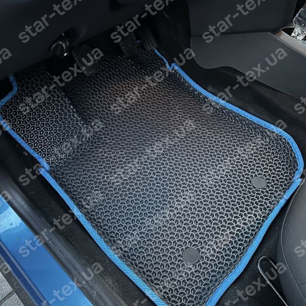 Комплект ковриков в салон на Dacia Sandero Stepway II (2012 - 2020) EVA/Ромб Черный/Черный 16267-01-21-41 фото 13