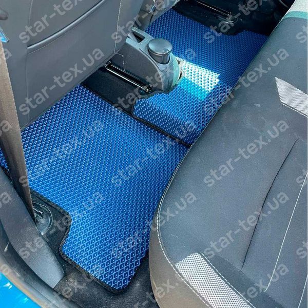 Комплект ковриков в салон на Dacia Sandero Stepway II (2012 - 2020) EVA/Ромб Черный/Черный 16267-01-21-41 фото 4
