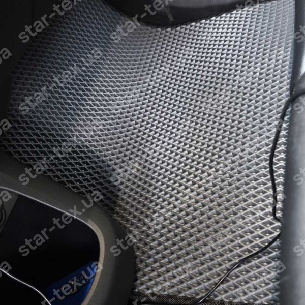 Комплект ковриков в салон на Hyundai Ioniq 5 (2021 - ) EU EVA/Ромб Черный/Черный 15450-01-21-41 фото 5