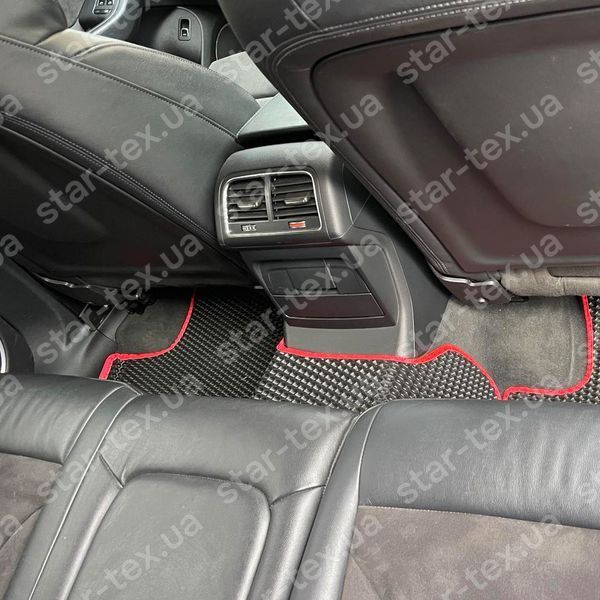 Комплект килимків до салону на Audi Q5 (8R) I (2012 - 2016) EVA/Ромб Чорний/Чорний 16804-01-21-41 зображення 10