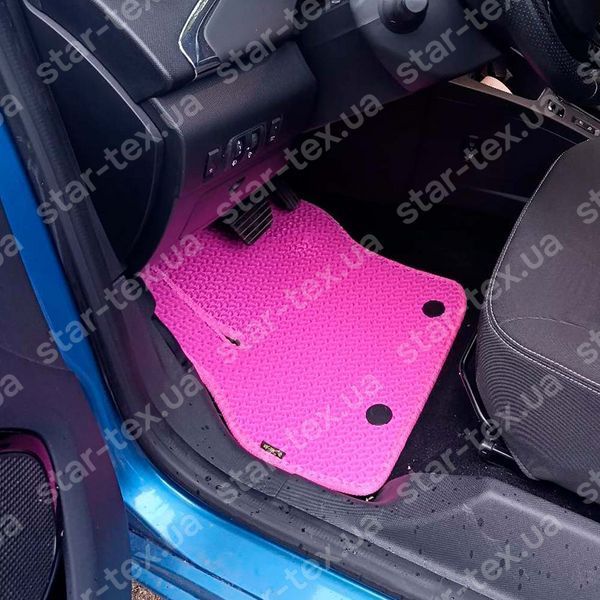 Комплект ковриков EVA/Ромб в салон на Renault Zoe EV (2012 - 2019) Черный/Черный 13962-01-21-41 фото 6
