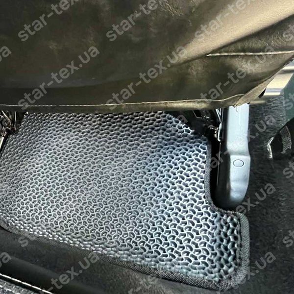 Комплект килимків до салону на Skoda Octavia A4 Tour (1996 - 2010) EVA/Ромб Чорний/Чорний 15754-01-21-41 зображення 14
