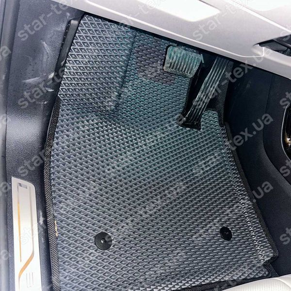 Комплект ковриков в салон на BYD Song Plus (2020 - 2023) EVA/Ромб Черный/Черный 10306-01-21-41 фото 3