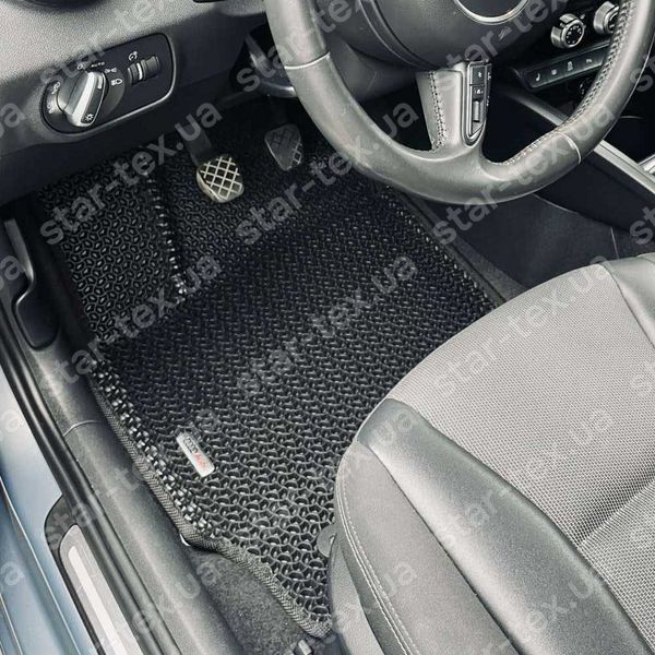 Комплект килимків EVA/Ромб до салону на Audi A1 (2010 - 2018) Чорний/Чорний 10055-01-21-41 зображення 2