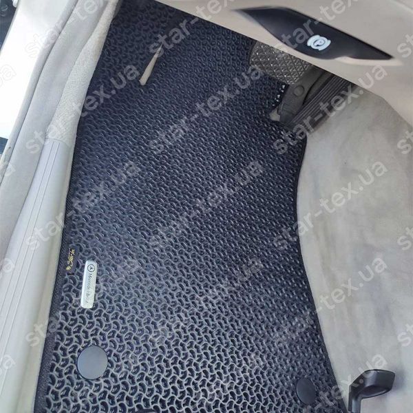 Комплект килимків до салону на Mercedes-Benz E-Class W211 (2002 - 2009) задній привід EVA/Ромб Чорний/Чорний 11611-01-21-41 зображення 2