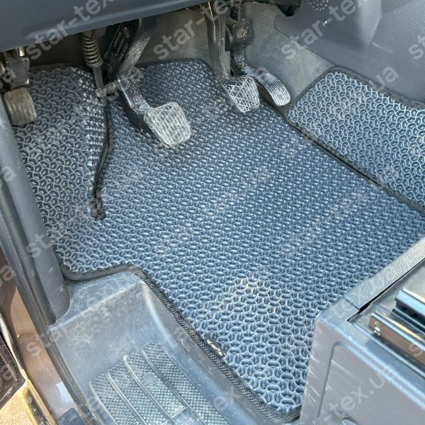 Комплект килимків на 1-й рядок на Mercedes-Benz Vito W639 (2003 - 2014) 1+1 EVA/Ромб Чорний/Чорний 15395-01-21-41 зображення 5