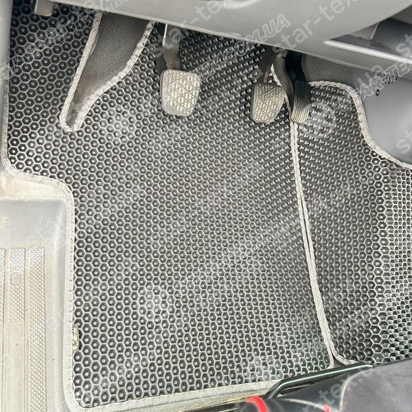 Комплект килимків на 1-й рядок на Mercedes-Benz Vito W639 (2003 - 2014) 1+1 EVA/Ромб Чорний/Чорний 15395-01-21-41 зображення 16