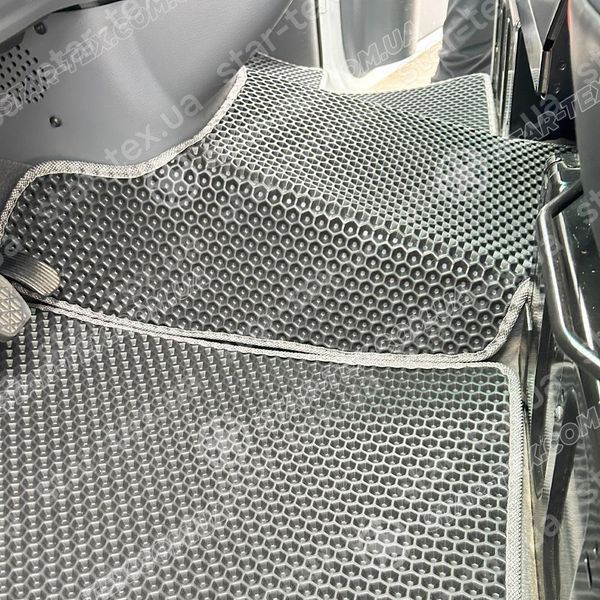 Комплект килимків на 1-й рядок на Mercedes-Benz Vito W639 (2003 - 2014) 1+1 EVA/Ромб Чорний/Чорний 15395-01-21-41 зображення 15