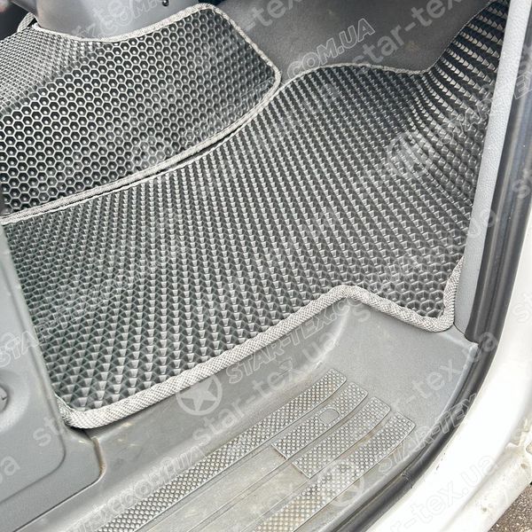 Комплект килимків на 1-й рядок на Mercedes-Benz Vito W639 (2003 - 2014) 1+1 EVA/Ромб Чорний/Чорний 15395-01-21-41 зображення 22