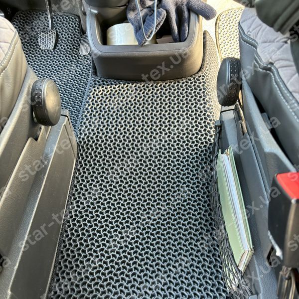 Комплект килимків на 1-й рядок на Mercedes-Benz Vito W639 (2003 - 2014) 1+1 EVA/Ромб Чорний/Чорний 15395-01-21-41 зображення 11