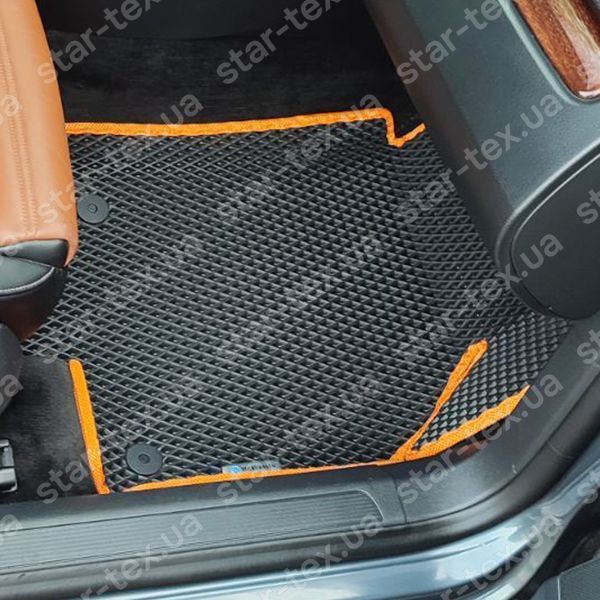 Комплект килимків до салону на Volkswagen Passat B7 (2010 - 2015) EU EVA/Ромб Чорний/Чорний 14068-01-21-41 зображення 11