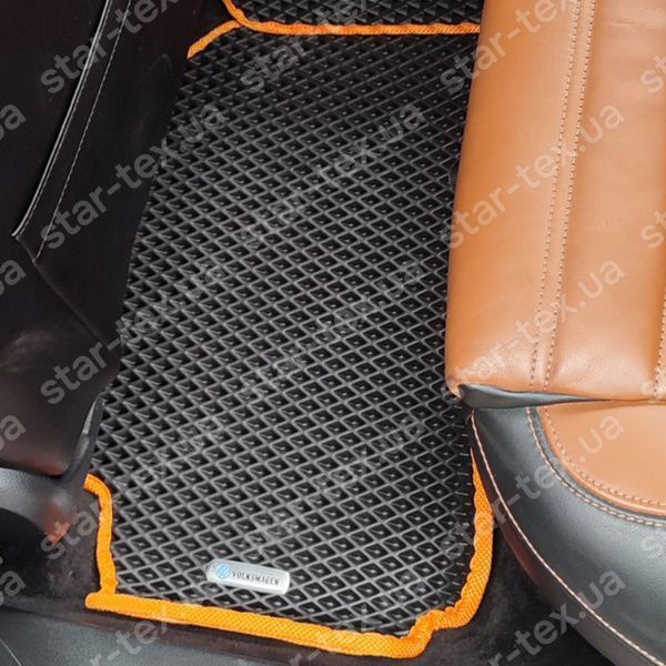 Комплект килимків до салону на Volkswagen Passat B7 (2010 - 2015) EU EVA/Ромб Чорний/Чорний 14068-01-21-41 зображення 12