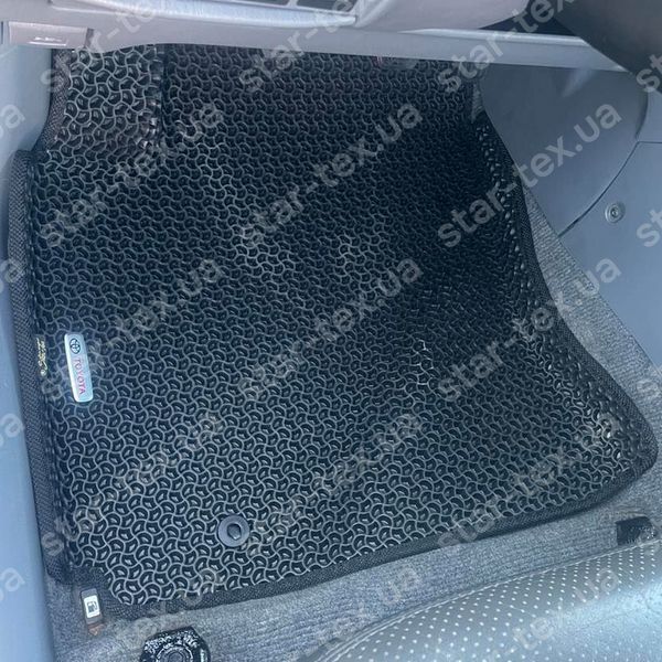 Комплект килимків EVA/Ромб до салону на Toyota RAV4 II (XA20) (2000 - 2005) 5-ти дверний Чорний/Чорний 14819-01-21-41 зображення 7