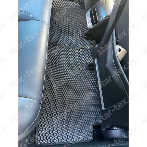 Комплект ковриков в салон на Tesla Model S (2012 - 2021) задний привод EVA/Ромб Черный/Черный 14836-01-21-41 фото 10