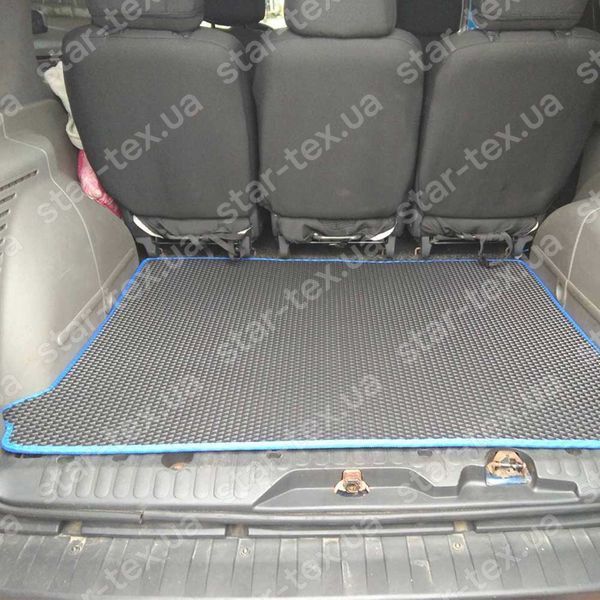 Килимок EVA/Ромб до багажника на Renault Kangoo II (2007 - 2021) express 5 місць Чорний/Чорний 15266-01-21-41 зображення 2