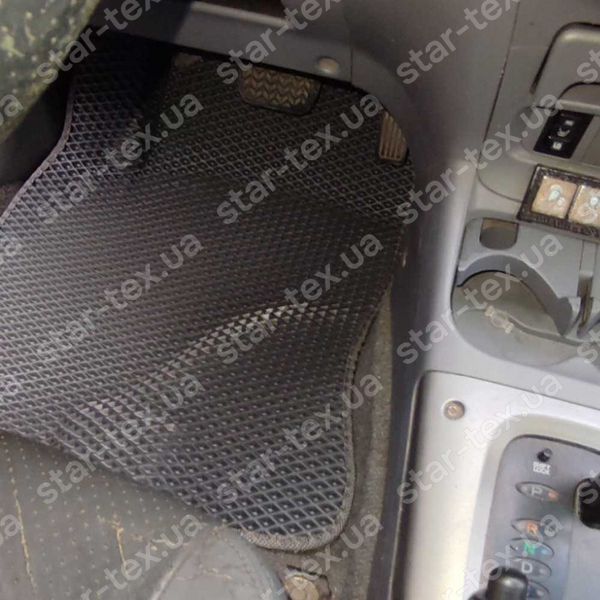 Комплект килимків EVA/Ромб до салону на Toyota RAV4 II (XA20) (2000 - 2005) 5-ти дверний Чорний/Чорний 14819-01-21-41 зображення 3