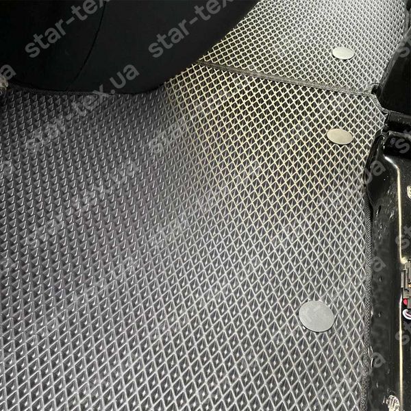 Комплект ковриков на 1-й ряд на Renault Trafic III (2014 - ) 1+2 EVA/Ромб Черный/Черный 16314-01-21-41 фото 2