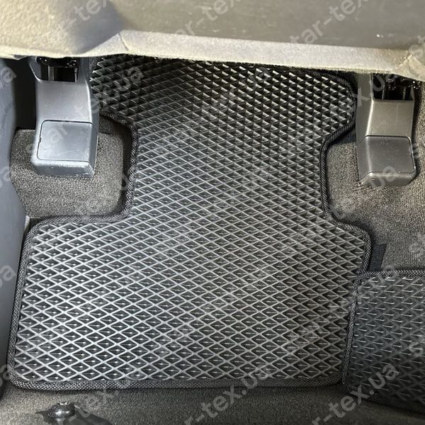 Комплект килимків EVA/Ромб до салону на Jeep Compass I (MK49) (2006 - 2016) Чорний/Чорний 13688-01-21-41 зображення 10