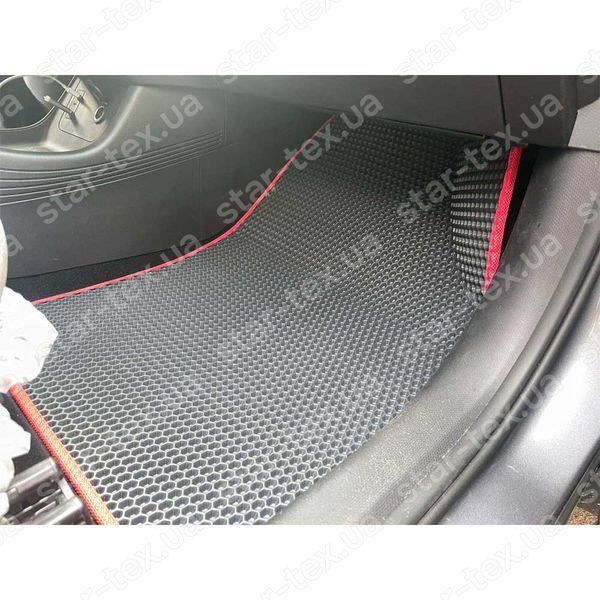 Комплект ковриков в салон на BYD Yuan Plus (2022 - ) EVA/Ромб Черный/Черный 15609-01-21-41 фото 3