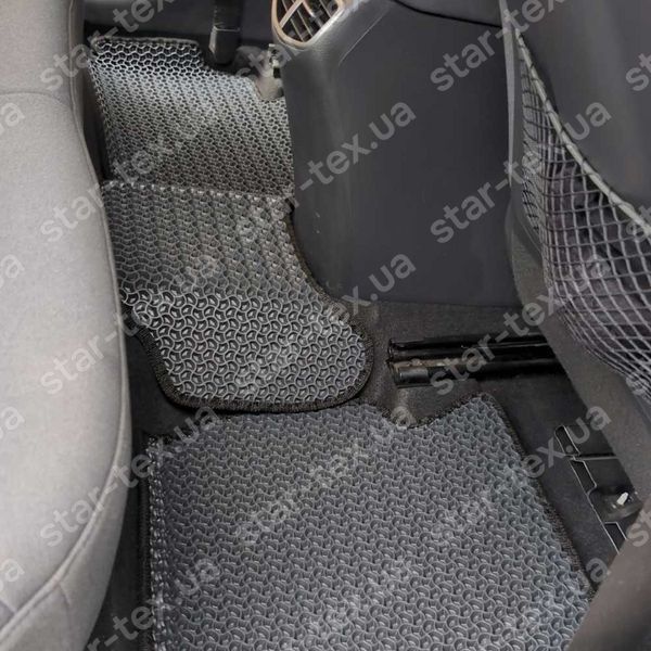 Комплект ковриков в салон на Hyundai Ioniq EV (2019 - 2022) EU EVA/Ромб Черный/Черный 17115-01-21-41 фото 31