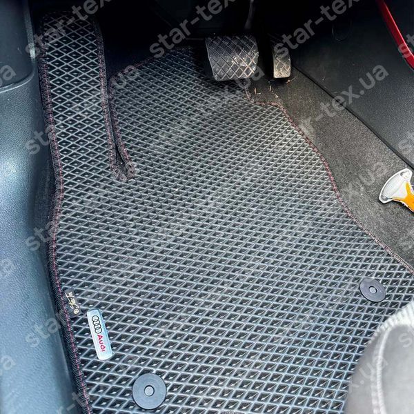 Комплект ковриков EVA/Ромб в салон на Audi Q2 (2016 - ) Черный/Черный 13311-01-21-41 фото 2