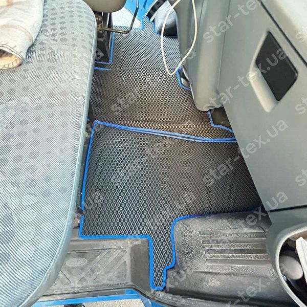 Комплект ковриков на 1-й ряд на Ford Transit VI (2006 - 2014) EVA/Ромб Черный/Черный 13544-01-21-41 фото 28