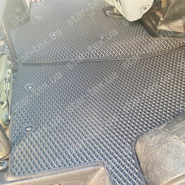 Комплект ковриков на 1-й ряд на Ford Transit VI (2006 - 2014) EVA/Ромб Черный/Черный 13544-01-21-41 фото 4