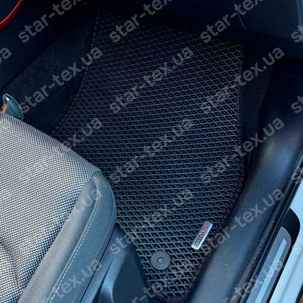 Комплект ковриков EVA/Ромб в салон на Audi Q2 (2016 - ) Черный/Черный 13311-01-21-41 фото 5