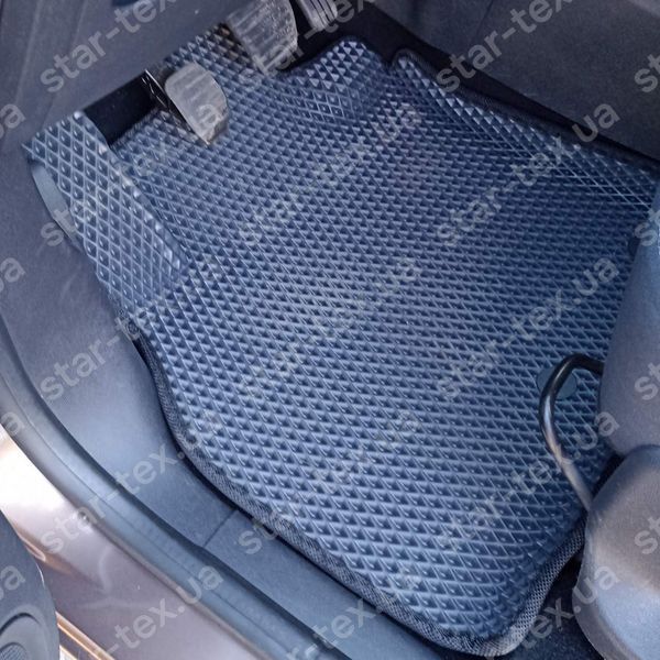 Комплект килимків до салону на Renault Scenic III (2009 - 2016) EVA/Ромб Чорний/Чорний 15834-01-21-41 зображення 13