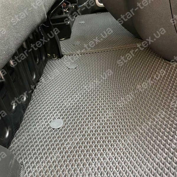 Комплект ковриков на 1-й ряд на Renault Trafic III (2014 - ) 1+2 EVA/Ромб Черный/Черный 16314-01-21-41 фото 6