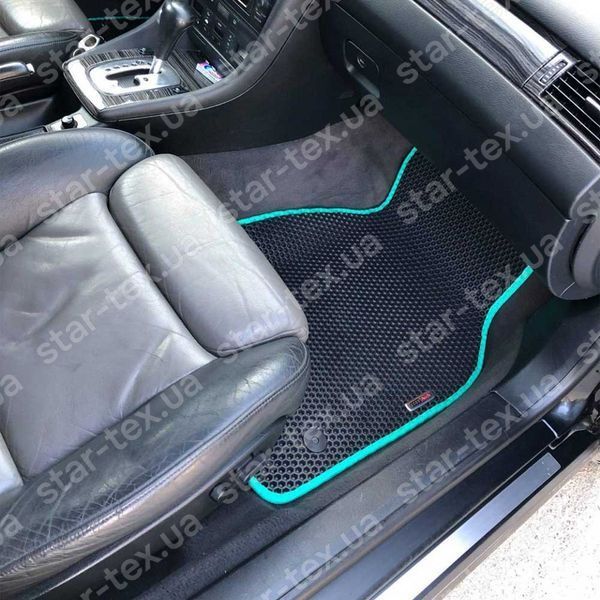 Комплект килимків EVA/Ромб до салону на Audi A6 C5 (1997 - 2004) універсал Чорний/Чорний 15520-01-21-41 зображення 3