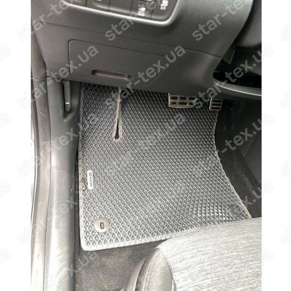Комплект килимків до салону на Hyundai Kona EV (2018 - 2023) EU EVA/Ромб Чорний/Чорний 15458-01-21-41 зображення 2