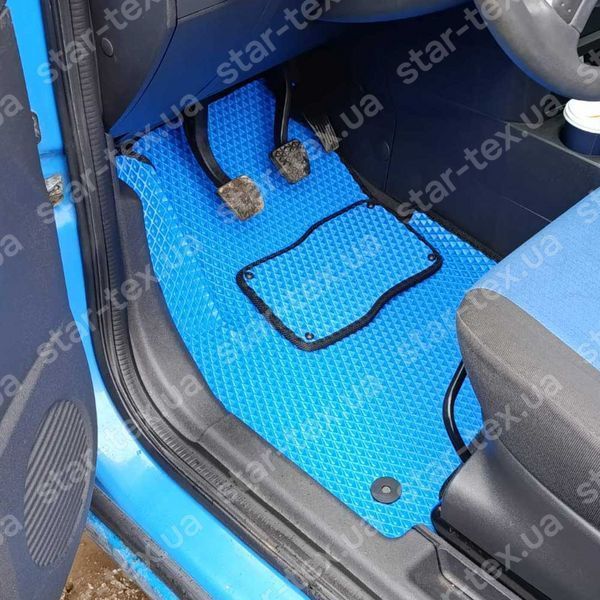 Комплект килимків EVA/Ромб до салону на Opel Meriva A (2002 - 2010) Чорний/Чорний 12179-01-21-41 зображення 19