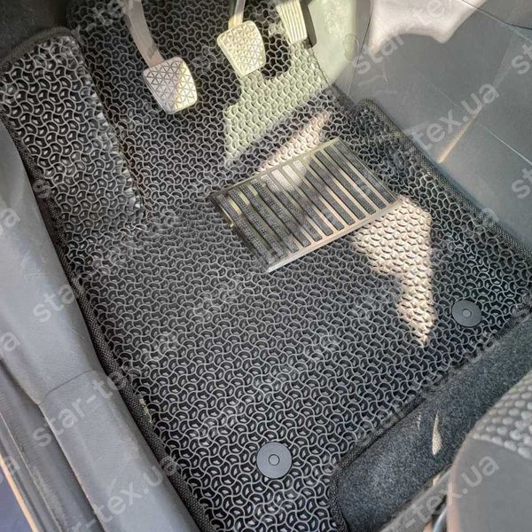 Комплект килимків EVA/Ромб до салону на Opel Meriva A (2002 - 2010) Чорний/Чорний 12179-01-21-41 зображення 7