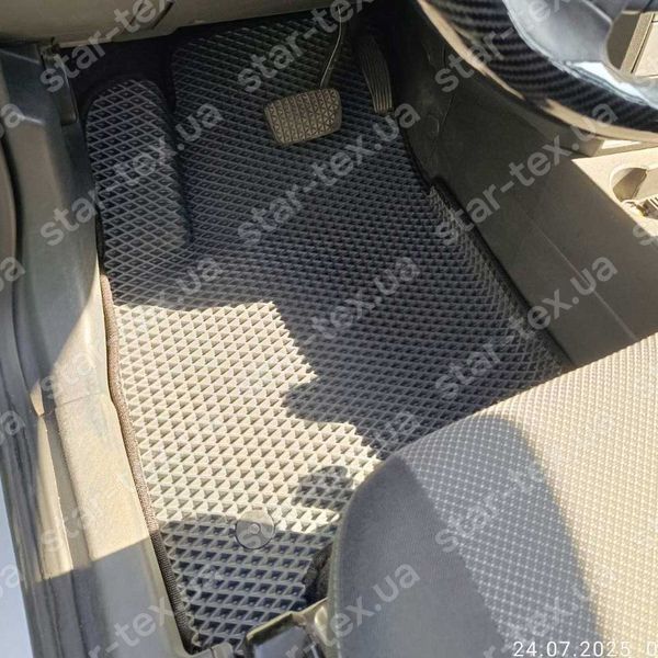 Комплект килимків EVA/Ромб до салону на Opel Meriva A (2002 - 2010) Чорний/Чорний 12179-01-21-41 зображення 15