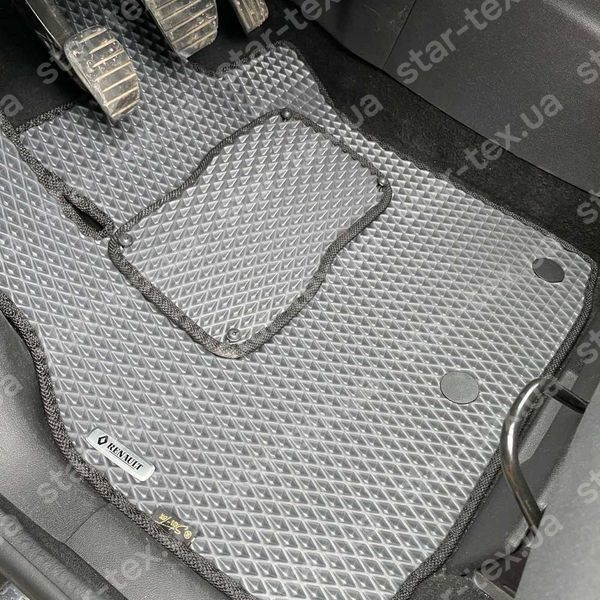 Комплект килимків до салону на Renault Scenic III (2009 - 2016) EVA/Ромб Чорний/Чорний 15834-01-21-41 зображення 2