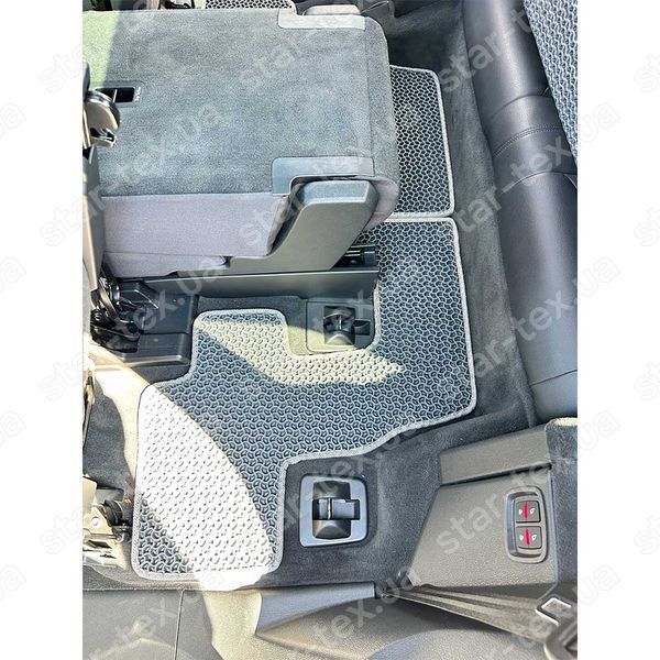 Коврики EVA/Ромб на 3-й ряд на Audi Q7 (4M) II (2015 - ) Черный/Черный 10140-01-21-41 фото 2