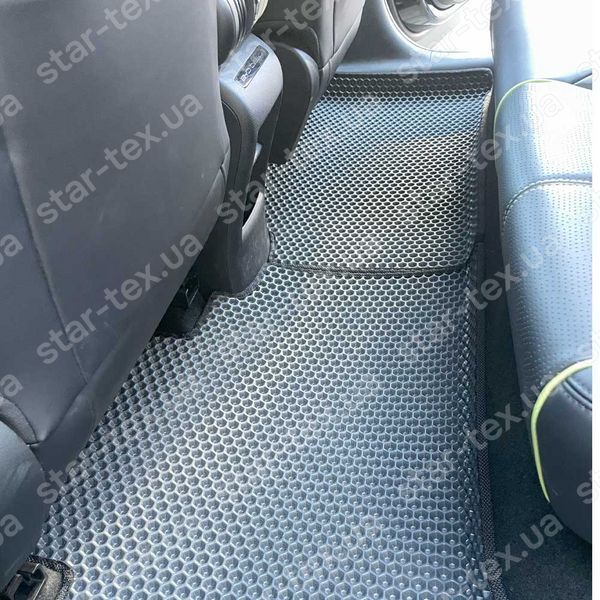 Комплект ковриков в салон на BYD Yuan Plus (2022 - ) EVA/Ромб Черный/Черный 15609-01-21-41 фото 20