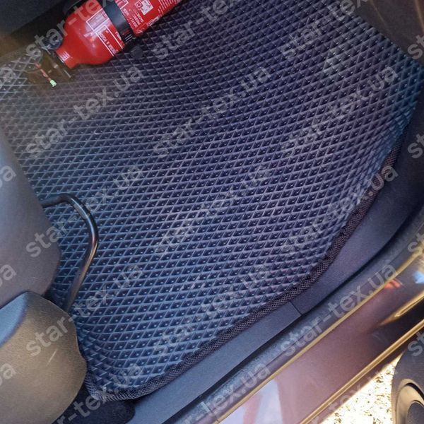 Комплект килимків до салону на Renault Scenic III (2009 - 2016) EVA/Ромб Чорний/Чорний 15834-01-21-41 зображення 14
