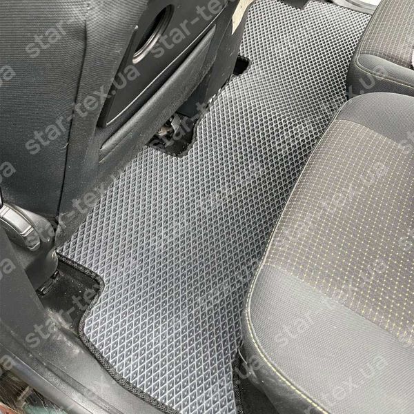 Комплект килимків до салону на Renault Scenic III (2009 - 2016) EVA/Ромб Чорний/Чорний 15834-01-21-41 зображення 3
